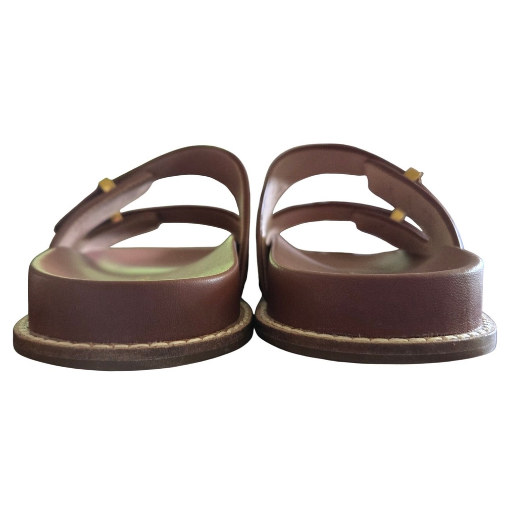Cole Haan Marisol Adjustable Slide Sandals Womens 7.5 Brown New Snakeskin Emboss - Picture 6 of 7